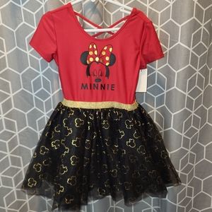 Disney Minnie Dress w/tulle fluffy skirt